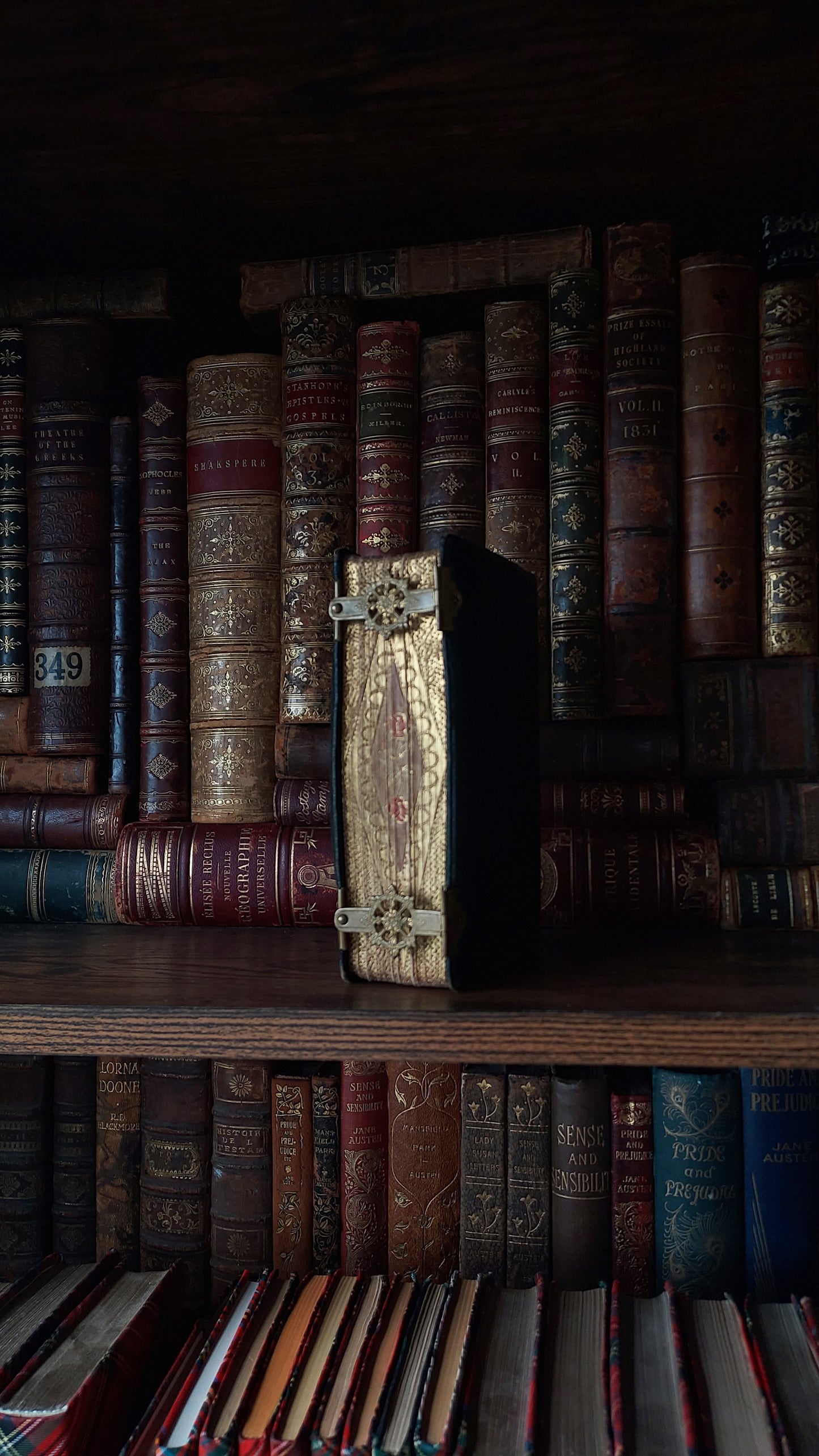 1897 Manuale di Filotea | Hand-Painted Rose Gauffered Edges