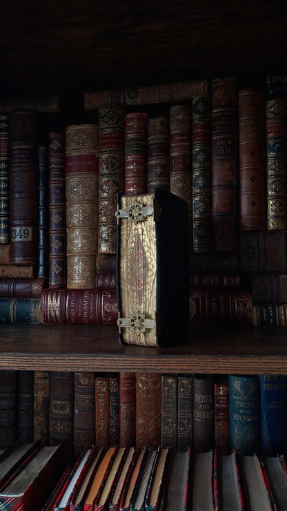 1897 Manuale di Filotea | Hand-Painted Rose Gauffered Edges