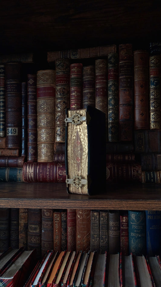 1897 Manuale di Filotea | Hand-Painted Rose Gauffered Edges