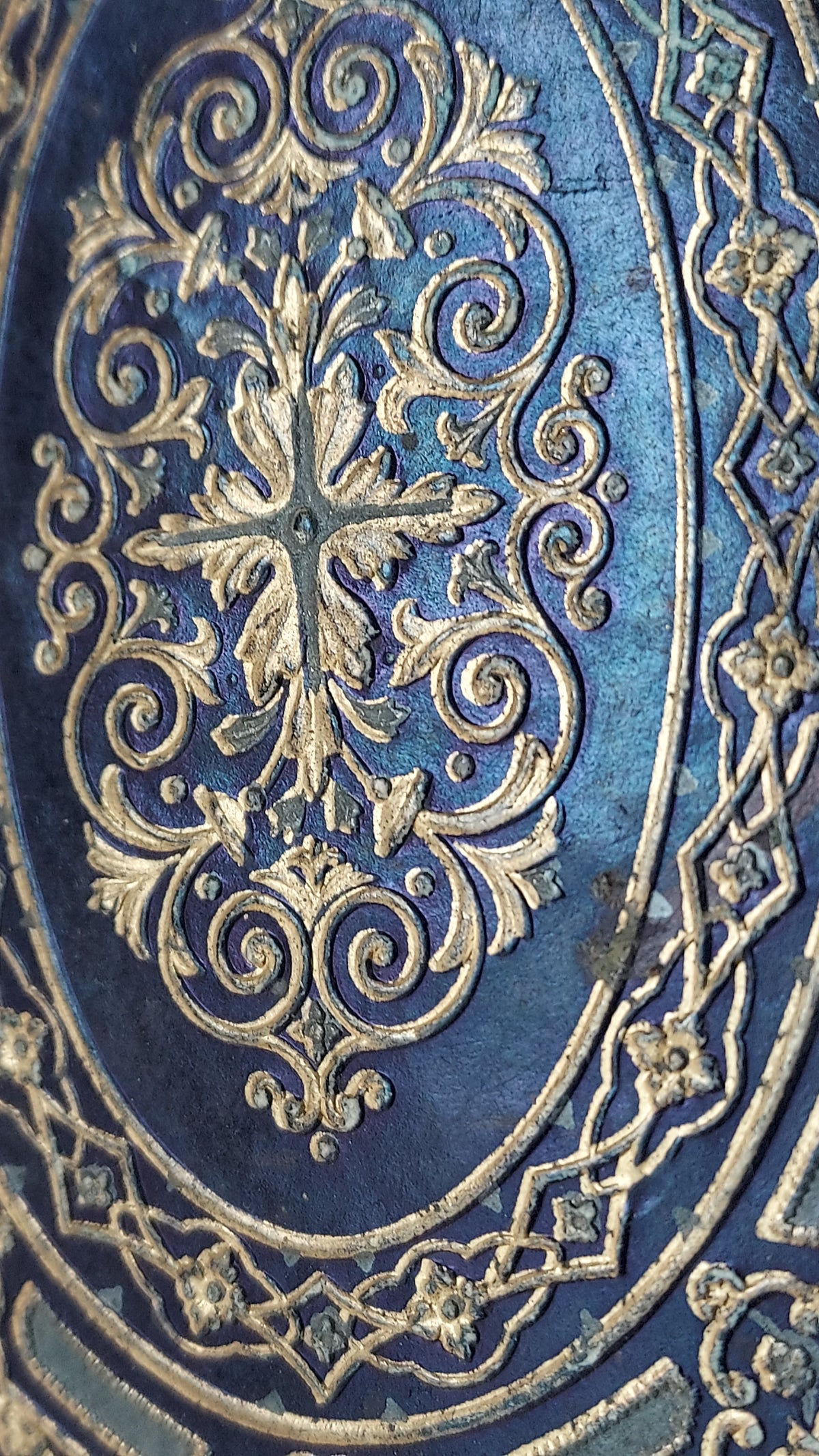 1845 Histoire d'Angleterre | Navy & Gold Cartonnage Binding