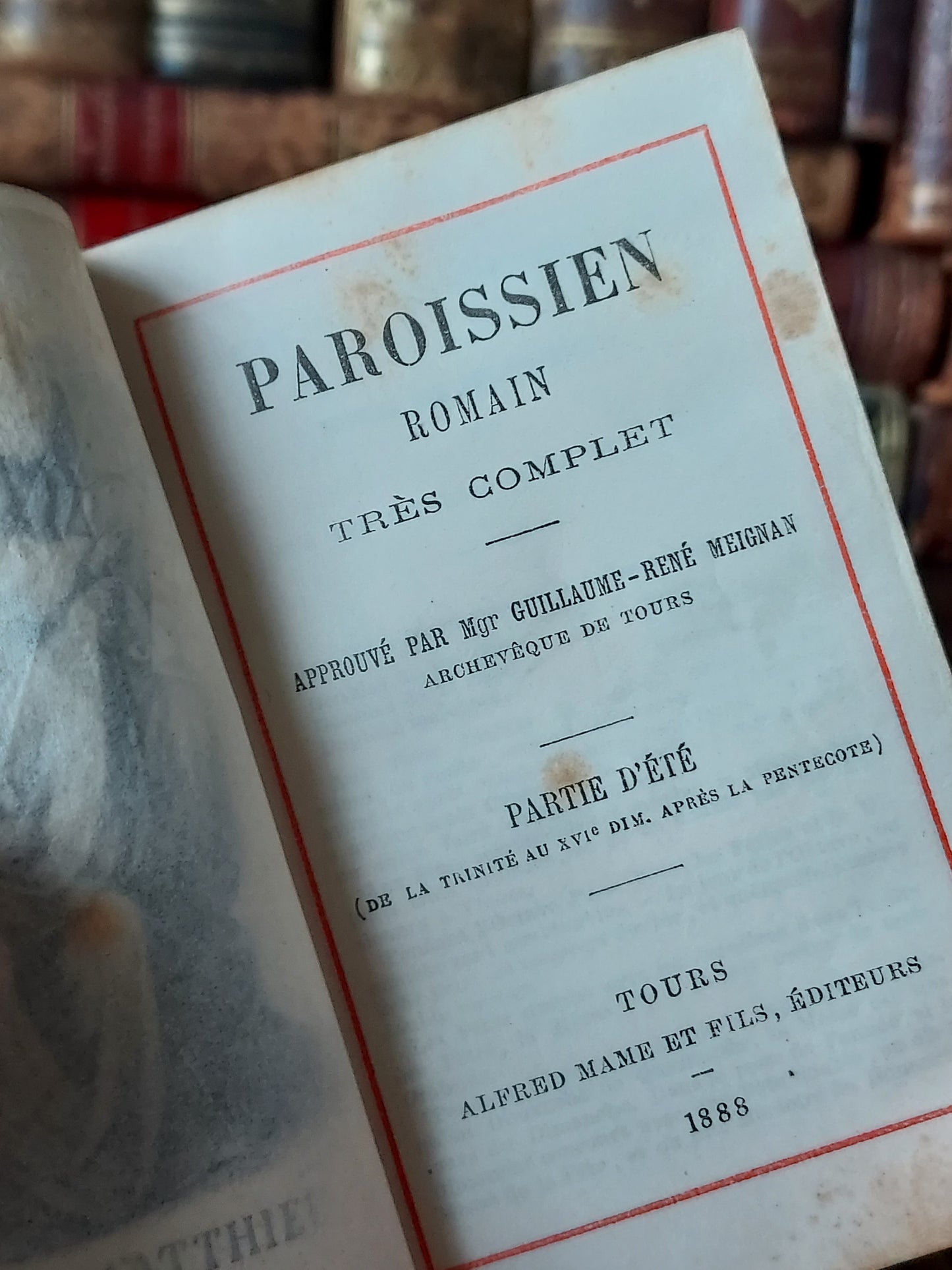1888 Paroissien Romain Partie d'été | Hidden Marble Foreedge