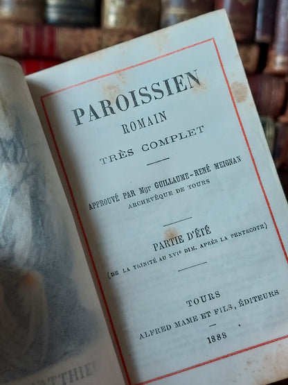 1888 Paroissien Romain Partie d'été | Hidden Marble Foreedge