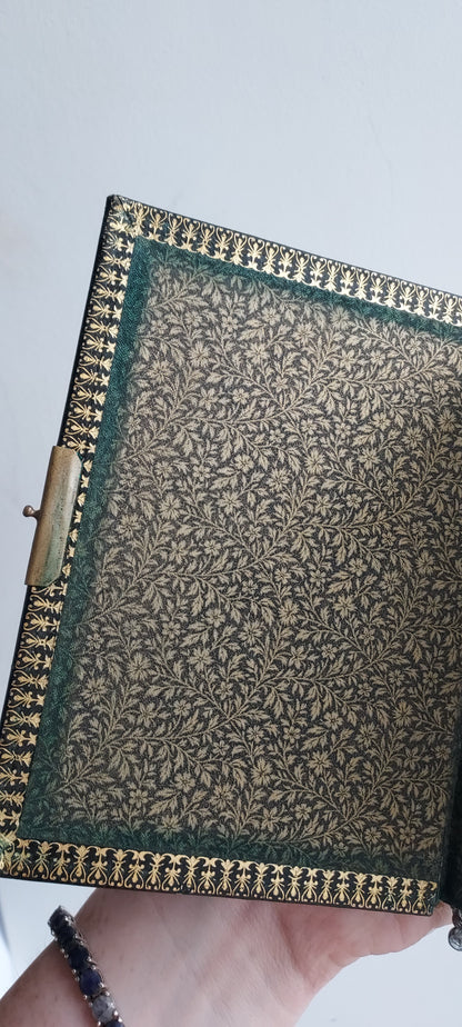 1920 French Missel Romain: Floral Metalwork and Clasp