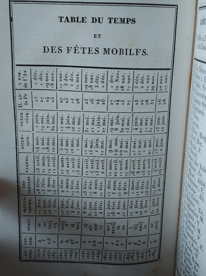 1838 Paroissien Complet | Green Velvet & Cross Clasp