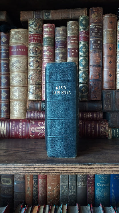 1897 Manuale di Filotea | Hand-Painted Rose Gauffered Edges