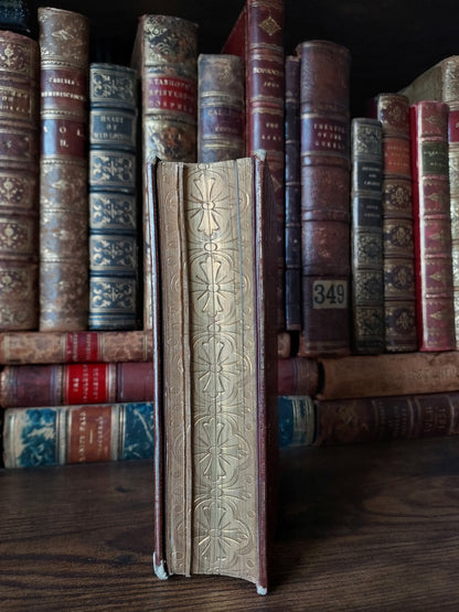 1860s Livre D'Heures Selon le Rit Romain: Gauffered Edges, Fleur-de-Lis Cover