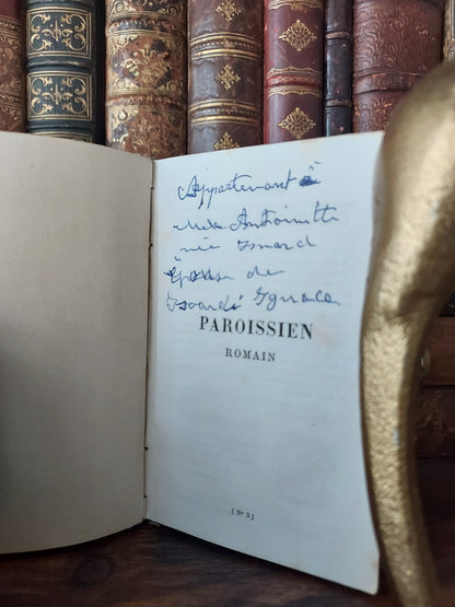 1850s Paroissien Romain | Mother-of-Pearl Cross and Purple Velvet Details
