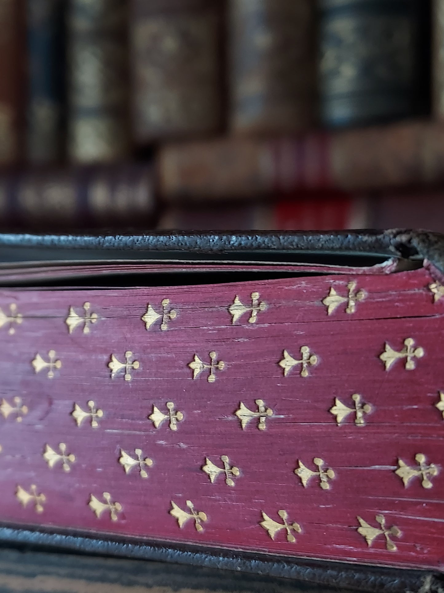 1866 Paroissien Romain | Red & Gold Ermine Edges