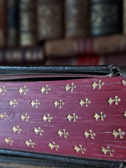 1866 Paroissien Romain | Red & Gold Ermine Edges