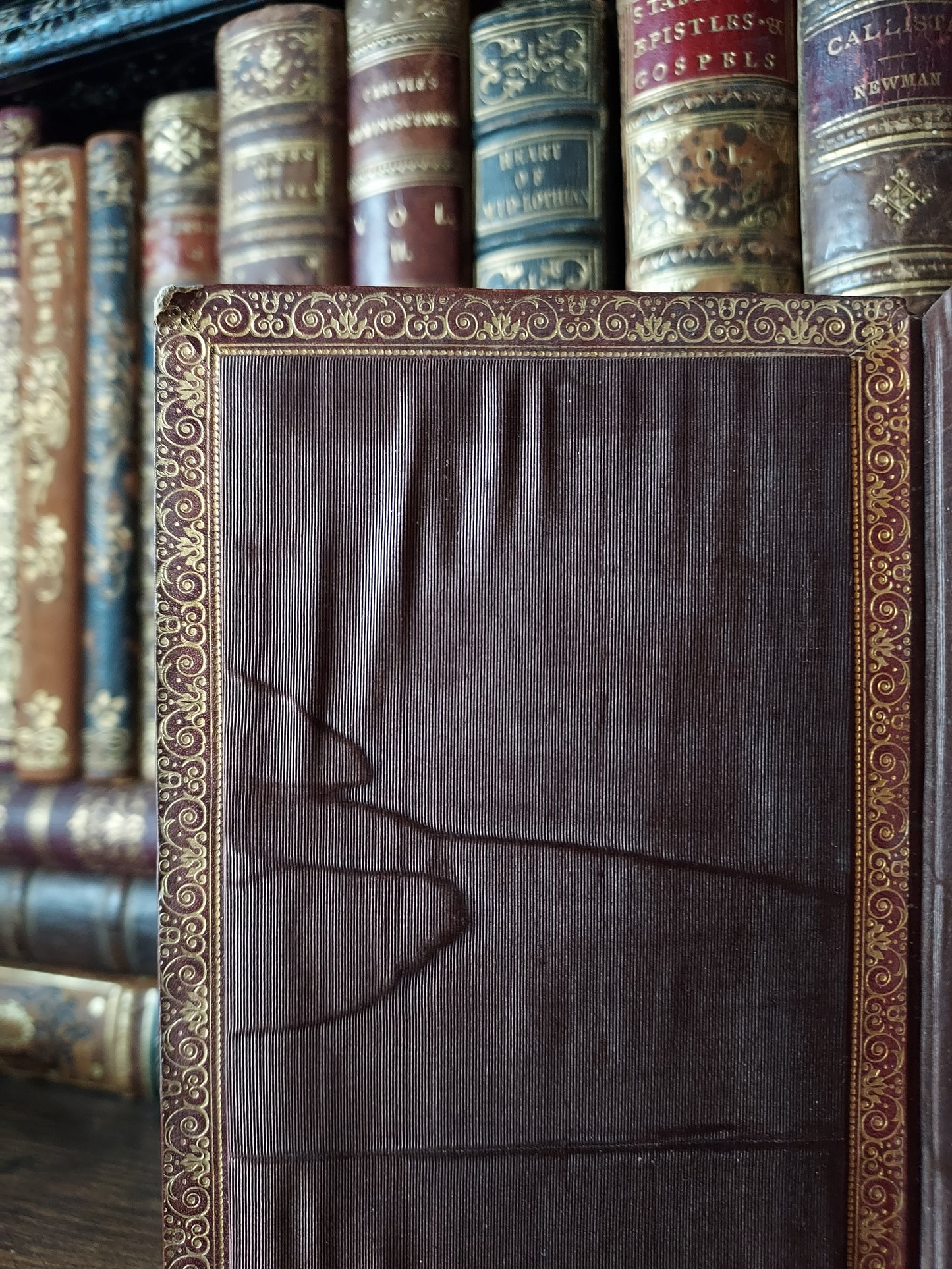 1860s Livre D'Heures Selon le Rit Romain: Gauffered Edges, Fleur-de-Lis Cover