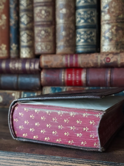 1866 Paroissien Romain | Red & Gold Ermine Edges