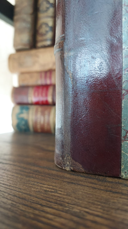 1867 Les Fleurs Animées | Grandville Brown Leather 2-Volume Set