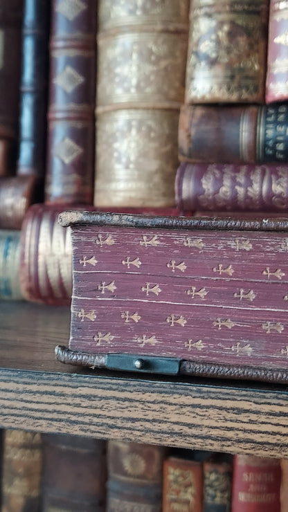 1870s Paroissien Romain | Red Ermine Gauffered Edge