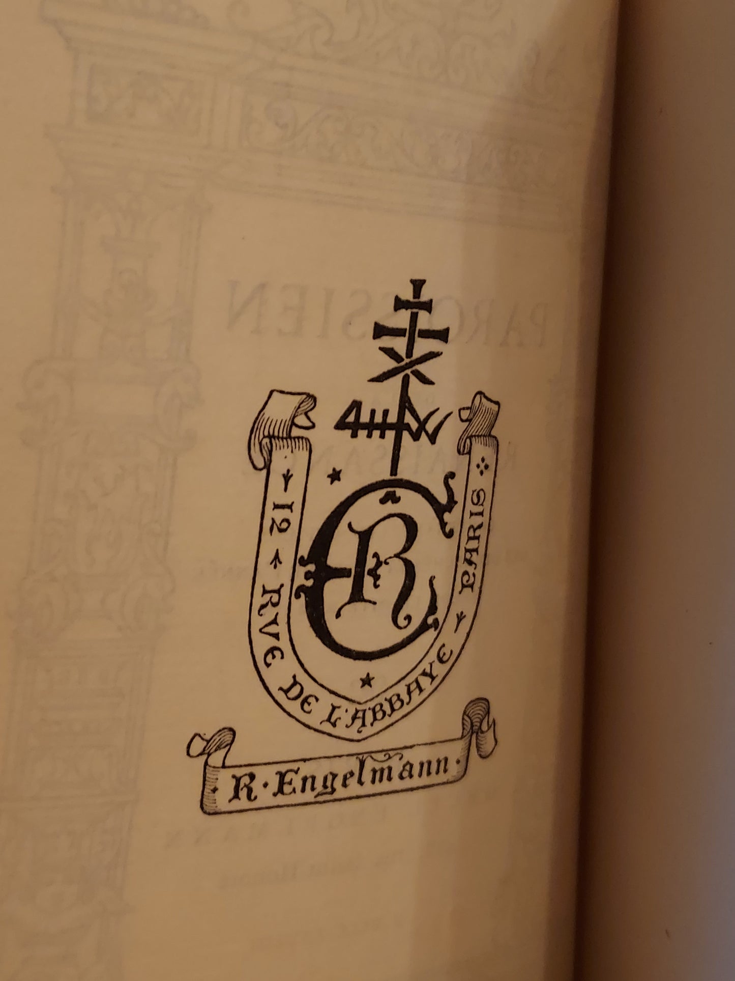 1887 Gruel Paroissien de la Renaissance | Latin Script Gauffered Edge