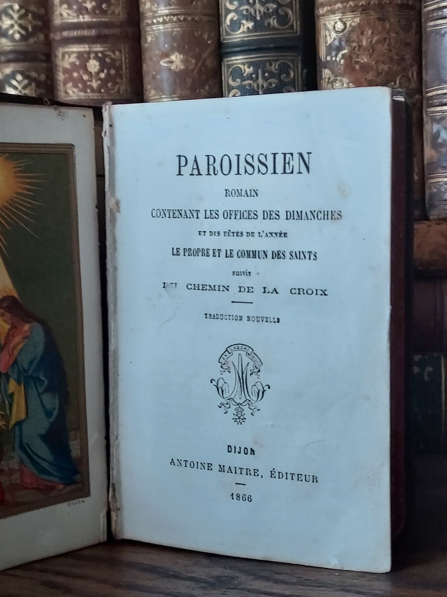 1866 Paroissien Romain | Red & Gold Ermine Edges