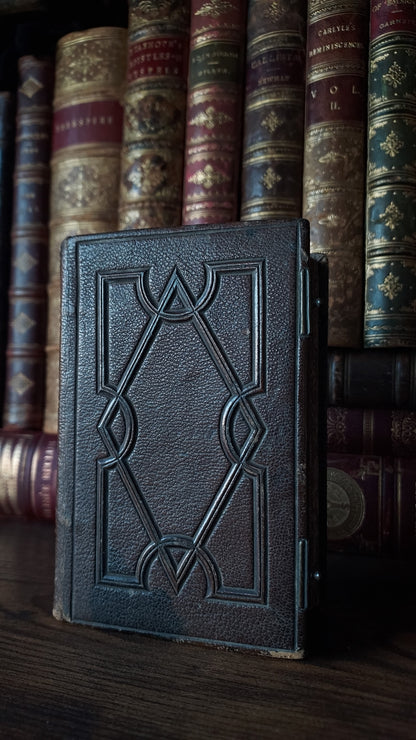 1870s Paroissien Romain | Red Ermine Gauffered Edge