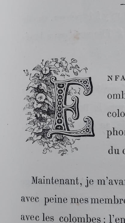 1867 Les Fleurs Animées | Grandville Brown Leather 2-Volume Set