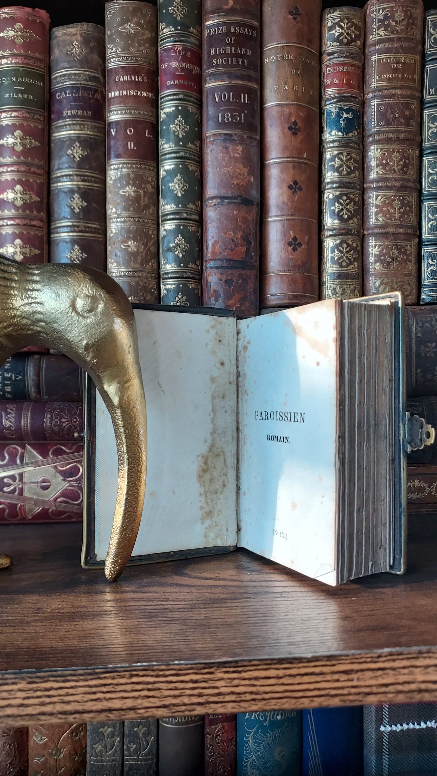 1870s Paroissien Romain | Mini w/Gauffered Stars