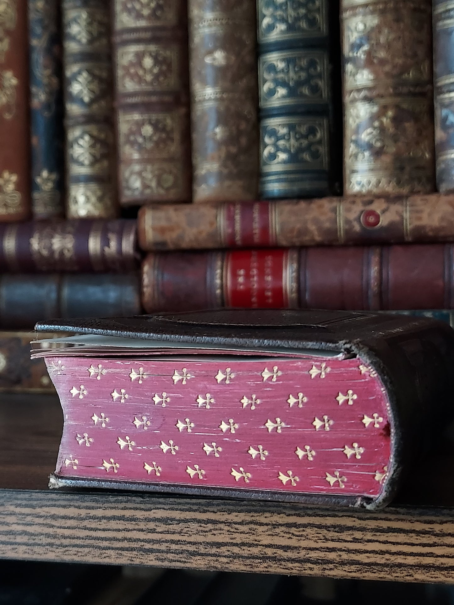 1866 Paroissien Romain | Red & Gold Ermine Edges