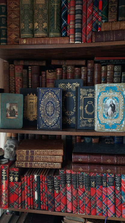 1845 Histoire d'Angleterre | Navy & Gold Cartonnage Binding