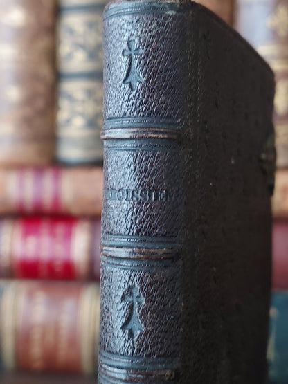 1859 Petit Paroissien | Red Gauffered Page Edges and Gothic Double Clasp