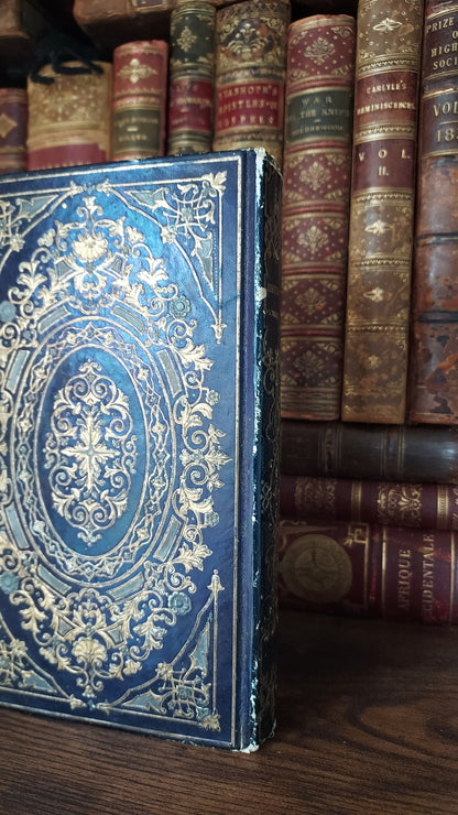 1845 Histoire d'Angleterre | Navy & Gold Cartonnage Binding